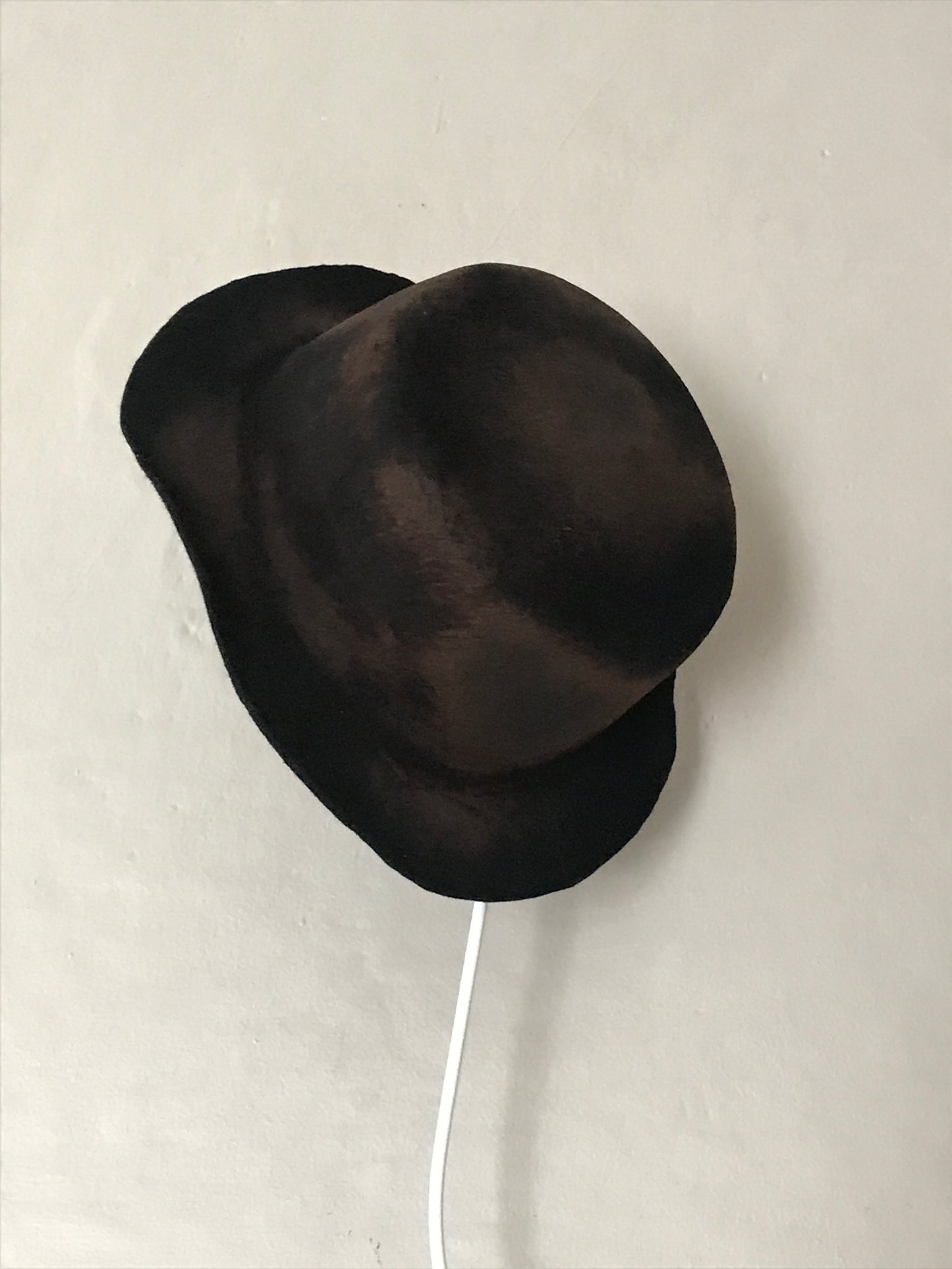 Boater hat, distressed- Tomoko Tahara millinery works