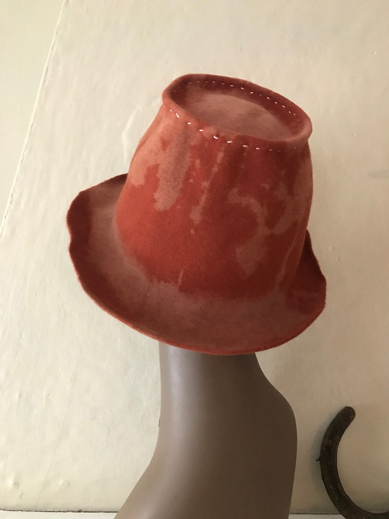 Ranchers 2- Bucket hat, distressed - Tomoko Tahara millinery works