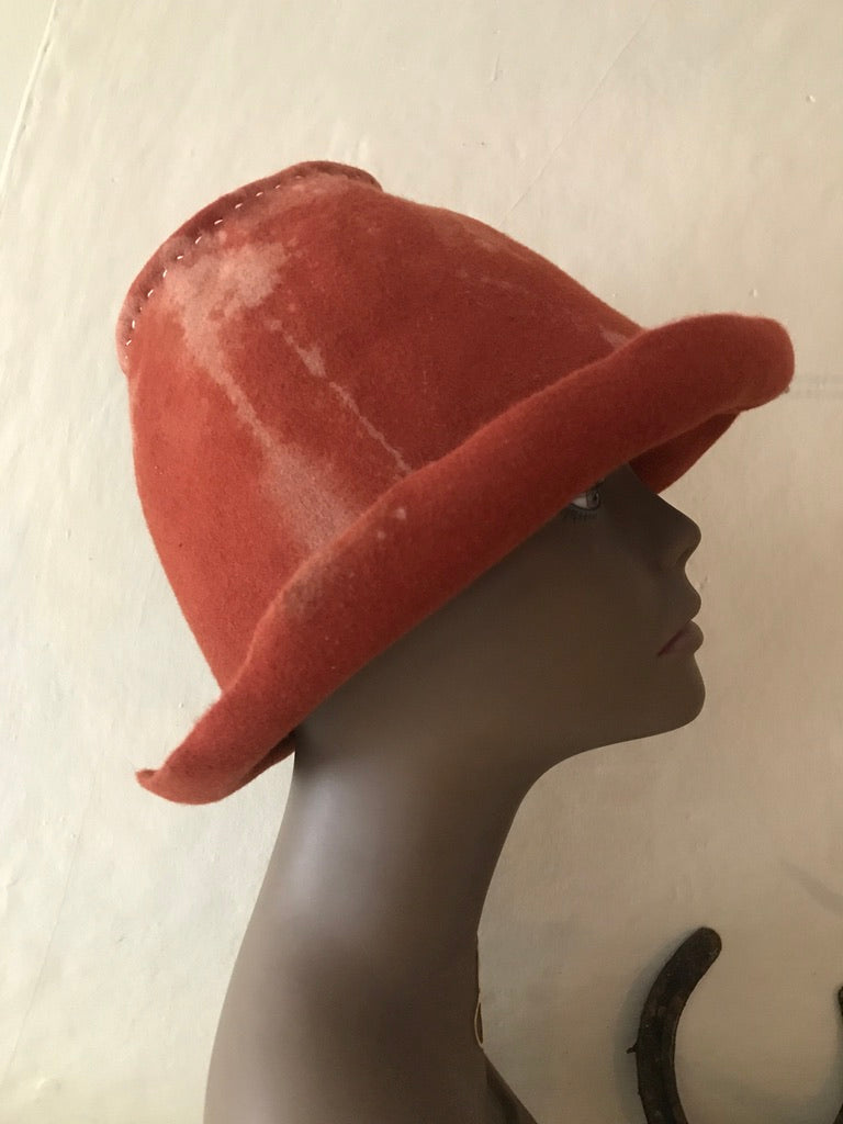 Ranchers 2- Bucket hat, distressed - Tomoko Tahara millinery works