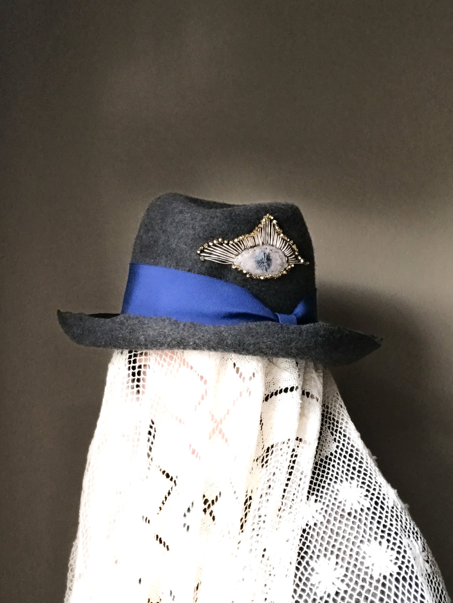 Eye fedora hat - Tomoko Tahara millinery works