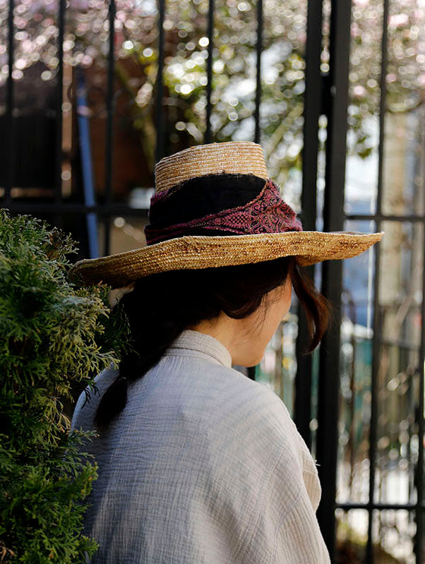 Italian straw hat 03 - Tomoko Tahara millinery works