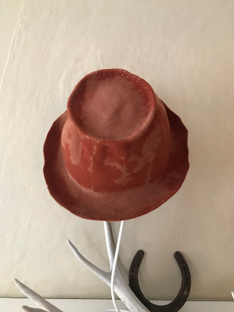 Ranchers 2- Bucket hat, distressed -  Tomoko Tahara millinery works
