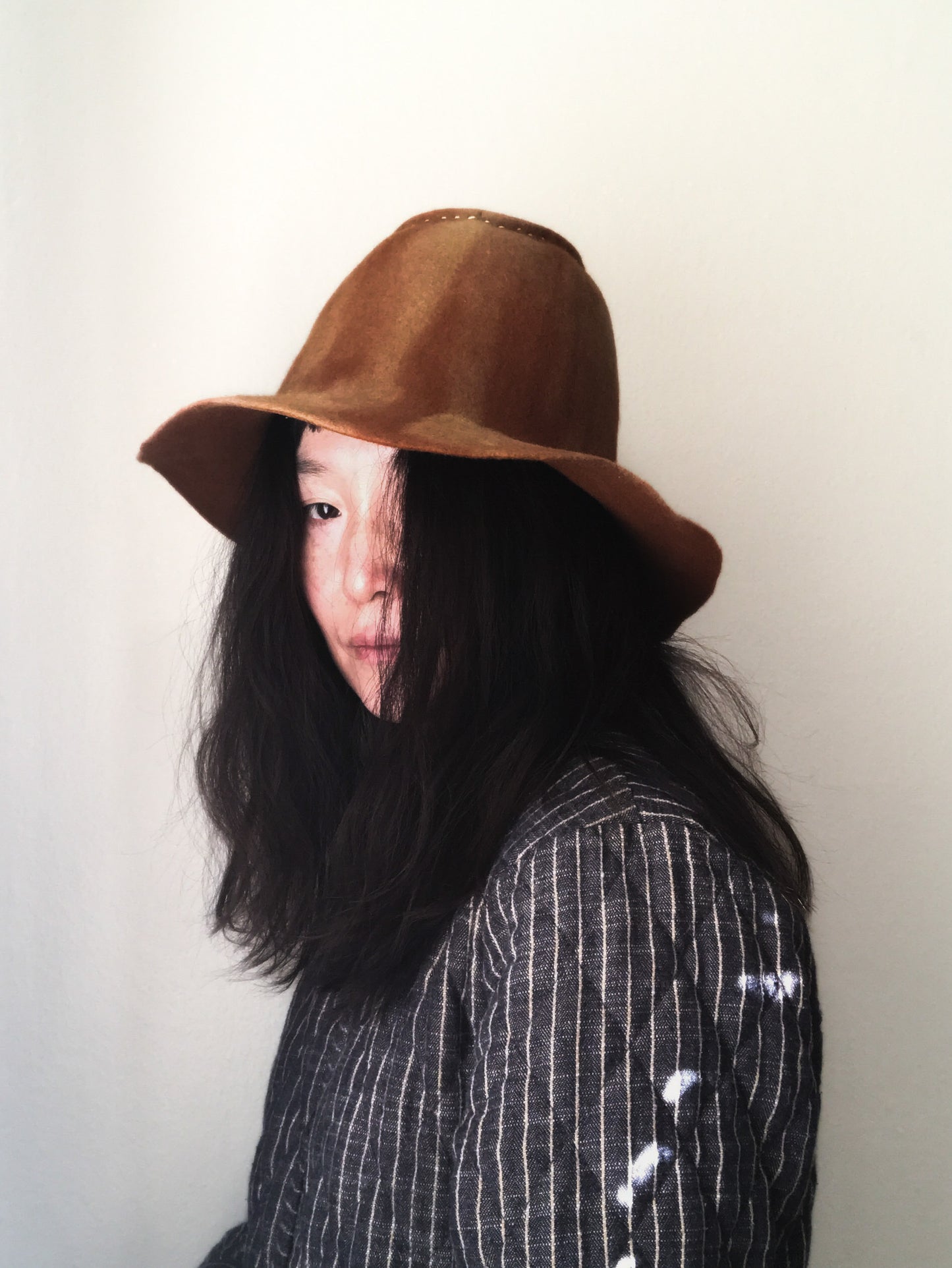 Distressed fur felt hat -  ranchers- Tomoko Tahara millinery works