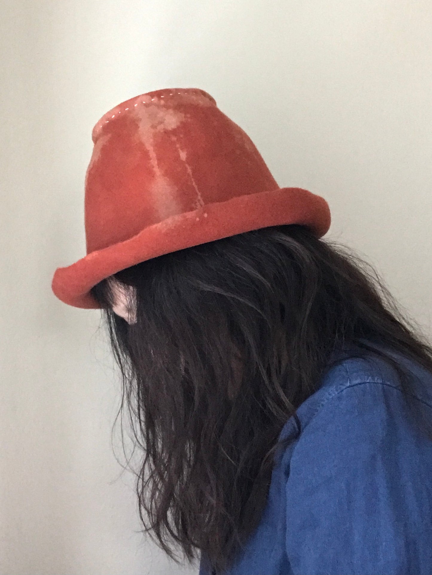 Ranchers 2- Bucket hat, distressed -  Tomoko Tahara millinery works