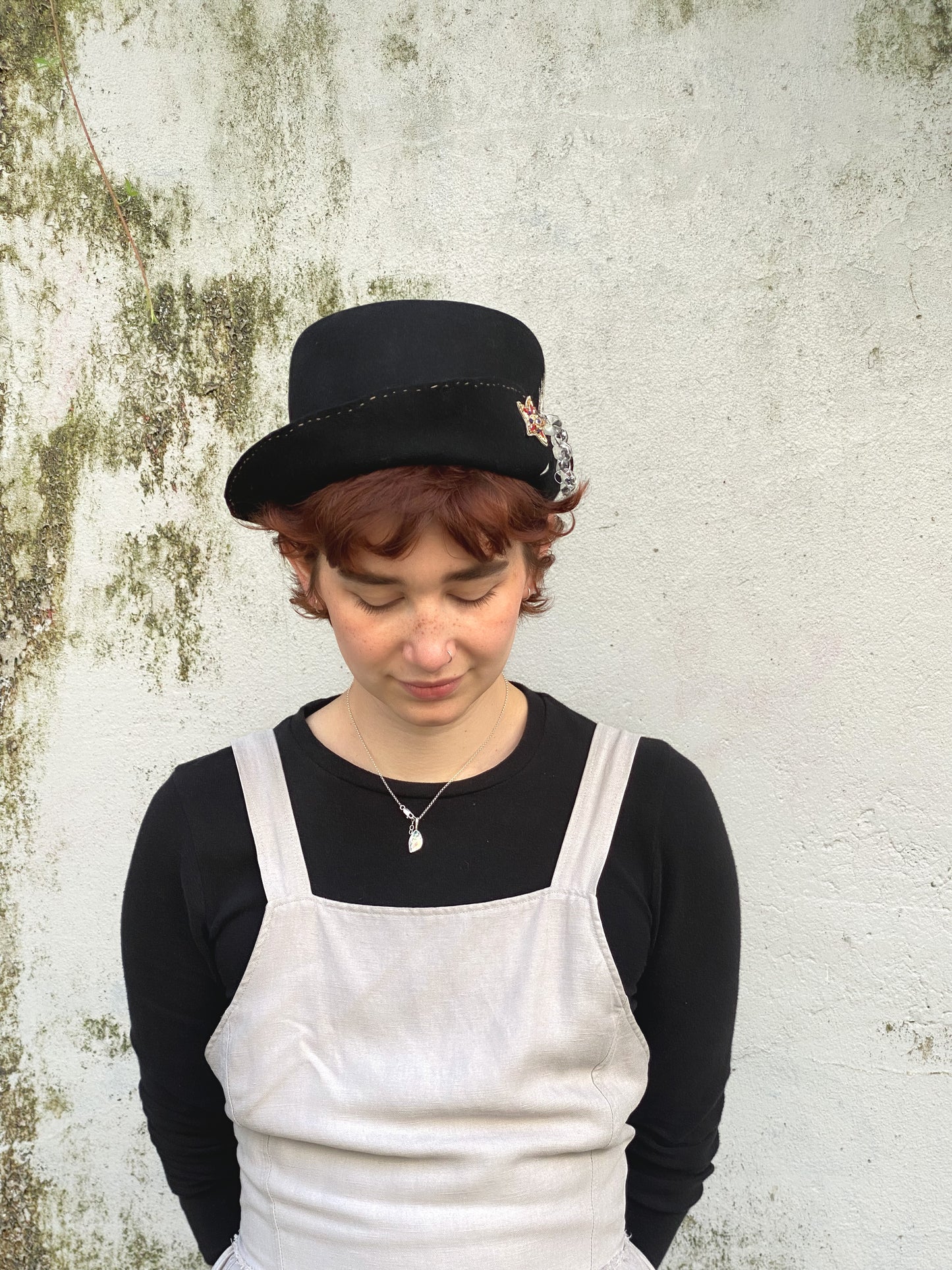 Shallow top hat -  Drifters - bygone era pirates inspired hat - Tomoko Tahara millinery works