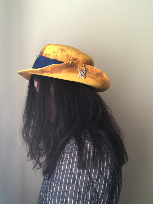 Sure shot -Asymmetrical brim Cowboy hat -  Tomoko Tahara millinery works