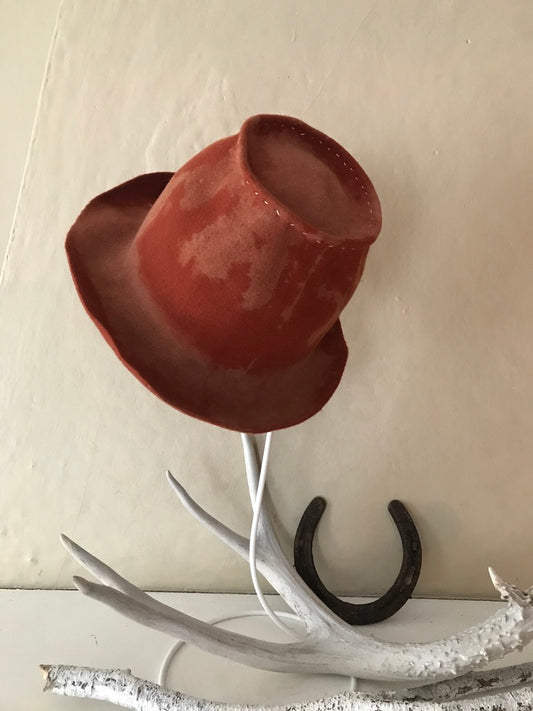 Ranchers 2- Bucket hat, distressed -  Tomoko Tahara millinery works